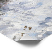 Monet Schneeszene in Argenteuil Poster (Ecke)