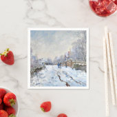 Monet - Schneeszene in Argenteuil Serviette (Beispiel)
