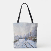 Monet - Schneeszene in Argenteuil Tasche (Rückseite)