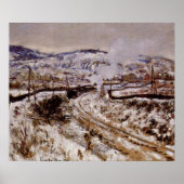 Monet - Schneeweg in Argentinien, Poster (Vorne)