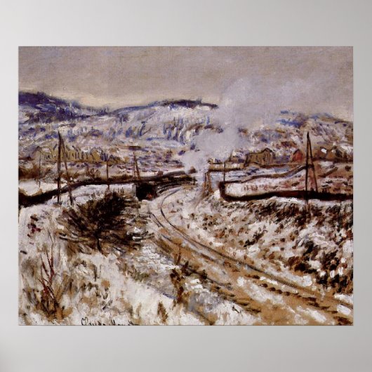 Monet - Schneeweg in Argentinien, Poster (Vorne)