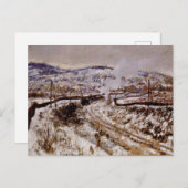 Monet - Schneeweg in Argentinien, Postkarte (Vorne/Hinten)