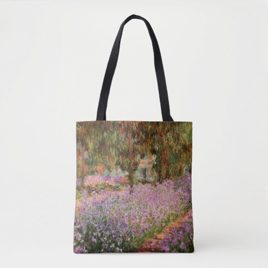 Monet - Schwertlilien in Monets Garten Tasche (Vorderseite)