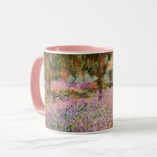 Monet - Schwertlilien in Monets Garten Tasse (Vorderseite Links)