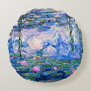 Monet: Seerosen 1919, berühmtes Gemälde Rundes Kissen