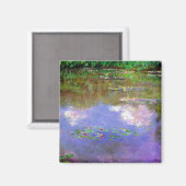 Monet - Seerosen, Die Wolken, Magnet (Vorderseite/Rückseite)