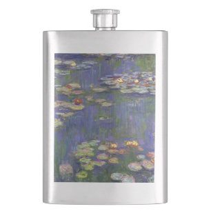 Monet Seerosen Meisterwerk Malerei Flachmann