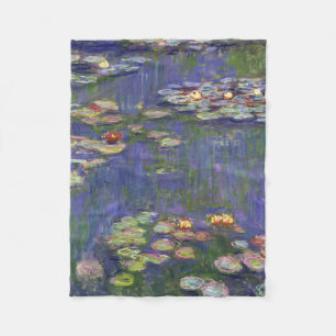 Monet Seerosen Meisterwerk Malerei Fleecedecke