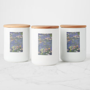 Monet Seerosen Meisterwerk Malerei Lebensmitteletikett