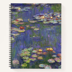 Monet Seerosen Meisterwerk Malerei Notizblock
