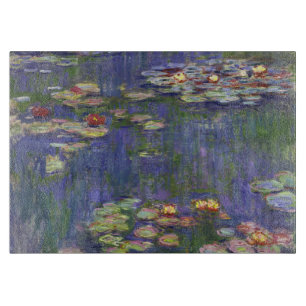 Monet Seerosen Meisterwerk Malerei Schneidebrett
