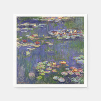 Monet Seerosen Meisterwerk Malerei Serviette