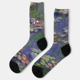 Monet Seerosen Meisterwerk Malerei Socken