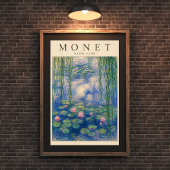 Monet Seerosen Poster | Impressionistischer Garten
