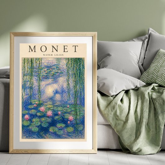 Monet Seerosen Poster | Impressionistischer Garten