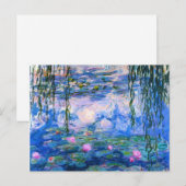 Monet Seerosen Postkarte (Vorne/Hinten)