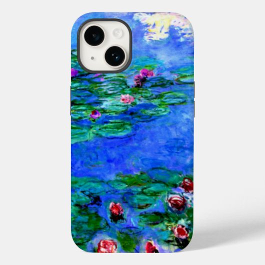 Monet - Seerosen (rot) Case-Mate iPhone Hülle (Rückseite)