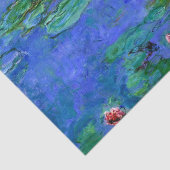 Monet - Seerosen (rot) Seidenpapier (Ausschnitt)