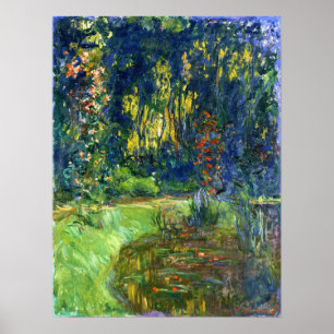 Monet - Seerosenteich in Giverny 1919 Poster
