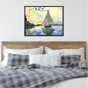 Monet - Segelboot in le Petit Gennevilliers Leinwanddruck