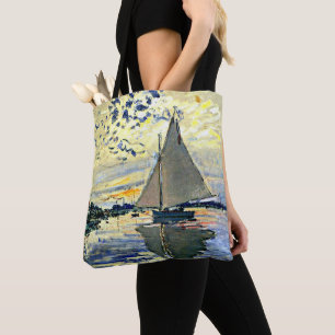 Monet - Segelboot in le Petit Gennevilliers Tasche