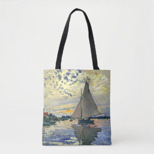 Monet - Segelboot in Le Petit-Gennevilliers, Tasche