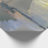 Monet-Segelschiff Französischer Impressionismus Kl Geschenkpapier (Ecke)