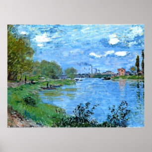 Monet - Seine-Ufer im Grand Jatte Poster