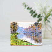 Monet - Seine-Ufer in Jenfosse Postkarte (Stehend Vorderseite)