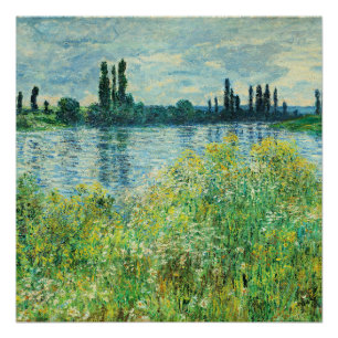 Monet - Seine-Ufer in Vetheuil Poster