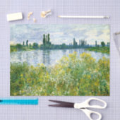 Monet - Seine-Ufer in Vetheuil Seidenpapier (Handwerk)