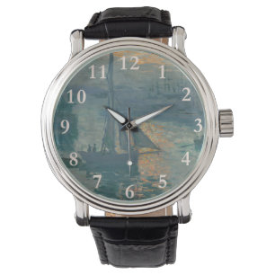 Monet Sonnenaufgang Marine Impressionismus Malerei Armbanduhr