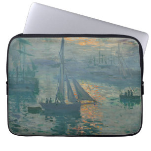 Monet Sonnenaufgang Marine Impressionismus Malerei Laptopschutzhülle