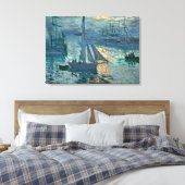 Monet - Sonnenaufgang (Marine), Kunstmalerei Leinwanddruck (Insitu (Schlafzimmer))