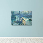 Monet - Sonnenaufgang (Marine), Kunstmalerei Leinwanddruck (Insitu (Holzboden))