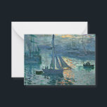 Monet - Sonnenaufgang (Marine), Kunstmalerei Mitteilungskarte<br><div class="desc">Sunrise (Marine),  Kunstmalerei des französischen Impressionisten Claude Monet</div>