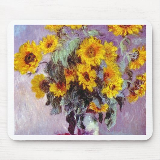 Monet Sonnenblumen Mousepad (Vorne)