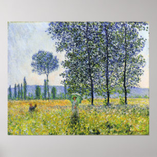 Monet - Sonnenlicht unter den Poplars 1887 Poster
