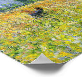 Monet - Sonnenlicht unter den Poplars 1887 Poster (Ecke)