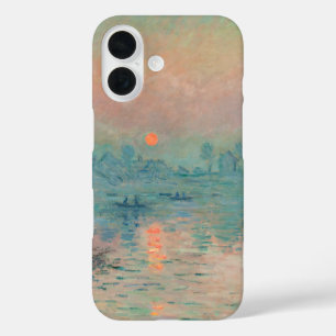Monet Sonnenuntergang an der Seine Fine Art Impres iPhone 16 Hülle