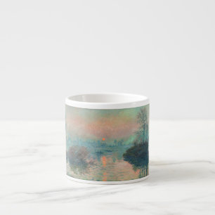Monet Sonnenuntergang an der Seine Fine Art Impres Espressotasse