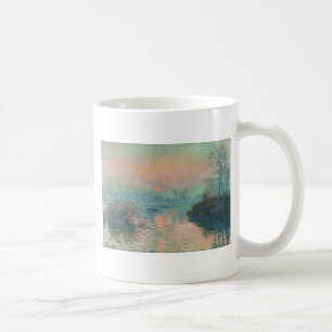 Monet Sonnenuntergang an der Seine Fine Art Impres Kaffeetasse