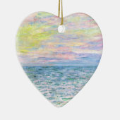 Monet - Sonnenuntergang in Pourville, schöne Kunst Keramik Ornament (Rechts)