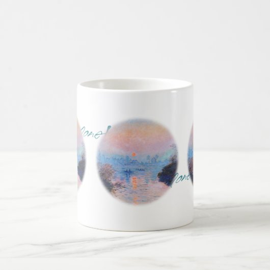 Monet * Sonnenuntergang Kaffeetasse (Mittel)