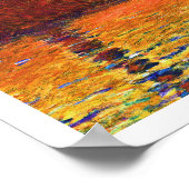 Monet Sonnenuntergang: San Giorgio Poster (Ecke)