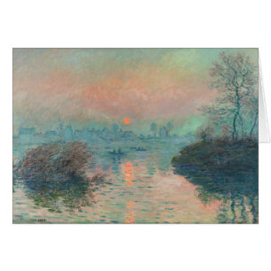Monet Sonnenuntergang Seine Feine Kunst Impression