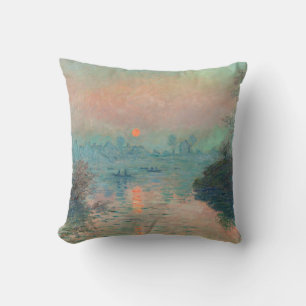 Monet Sonnenuntergang Seine Feine Kunst Impression Kissen