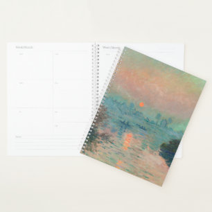 Monet Sonnenuntergang Seine Feine Kunst Impression Planer