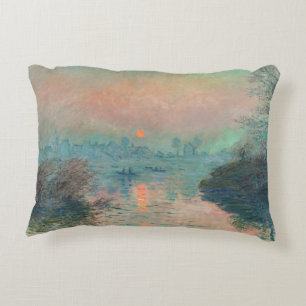 Monet Sonnenuntergang Seine Fine Art Impressionism Dekokissen