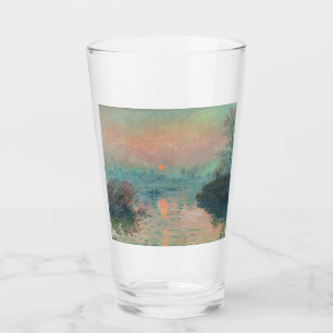 Monet Sonnenuntergang Seine Fine Art Impressionism Glas